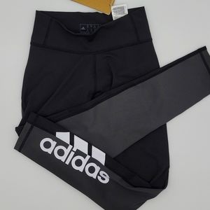 NWT, Size XS, Black and Charcoal Gray Adidas Yoga Pants